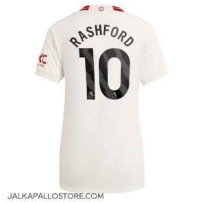 Manchester United Marcus Rashford #10 Kolmaspaita Naisten 2023-24 Lyhythihainen